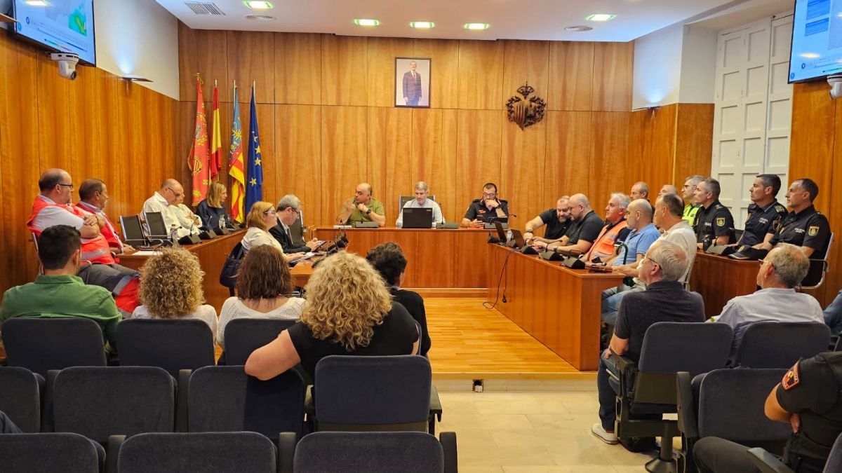 Reunión del CECOPAL en Orihuela. - Foto: AP. Reunión del CECOPAL en Orihuela.