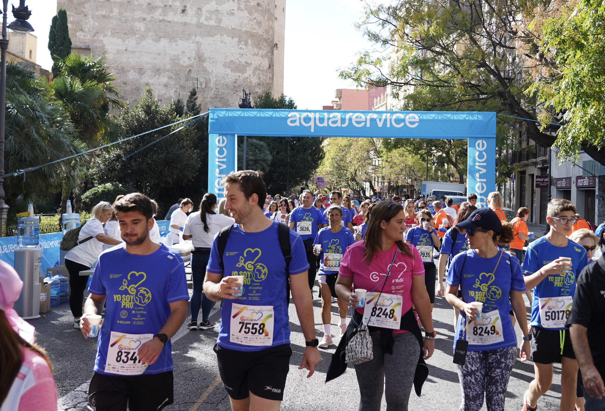 El evento ‘Valencia contra el Cáncer’ vuelve a contar con hidratación sostenible gracias a Aquaservice
