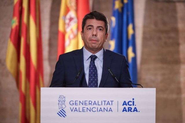 Mazón no asistirá a los actos del Día de la Fiesta Nacional en Madrid por la dana Alice