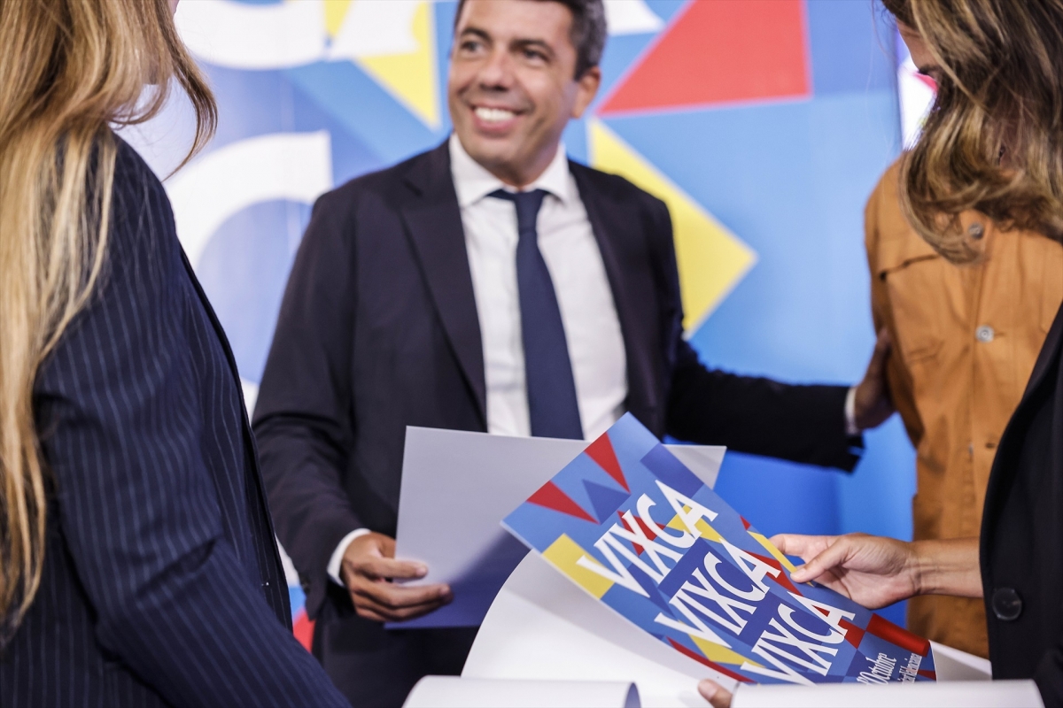 Mazón, en la presentación de la campaña del Día de la Comunitat.. - Foto: EP/Rober Solsona Mazón, en la presentación de la campaña del Día de la Comunitat..