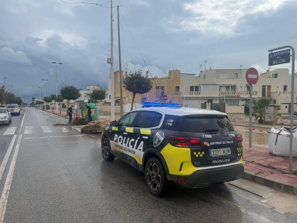 San Pedro del Pinatar registra más de 160 litros en 58 horas sin incidencias graves