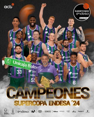 El Unicaja Málaga, campeón de la Supercopa