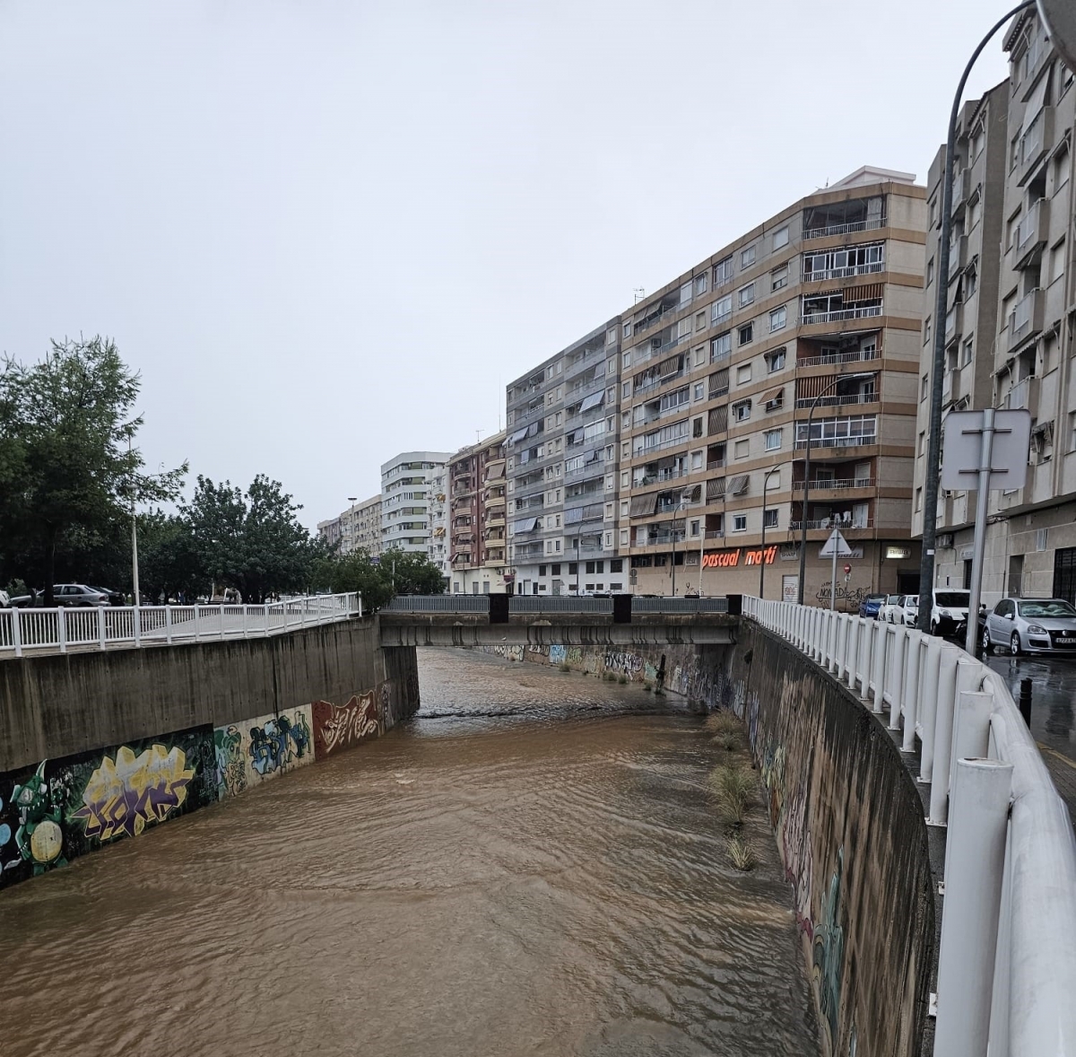 La dana Alice deja 89,6 l/m2 en Alcàntera de Xúquer y 89 l/m2 en Cotes en cuatro horas