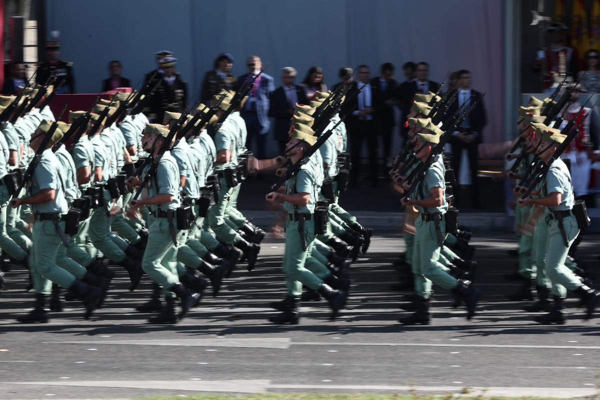 Desfile militar del 12 de octubre.