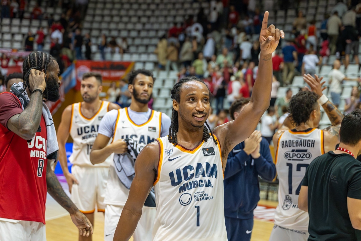El UCAM CB, líder y dos jornadas seguidas por primera vez en 28 temporadas en la élite 
