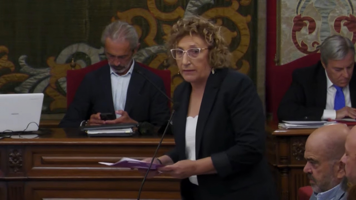 La portavoz del PSOE, Ana Barceló.