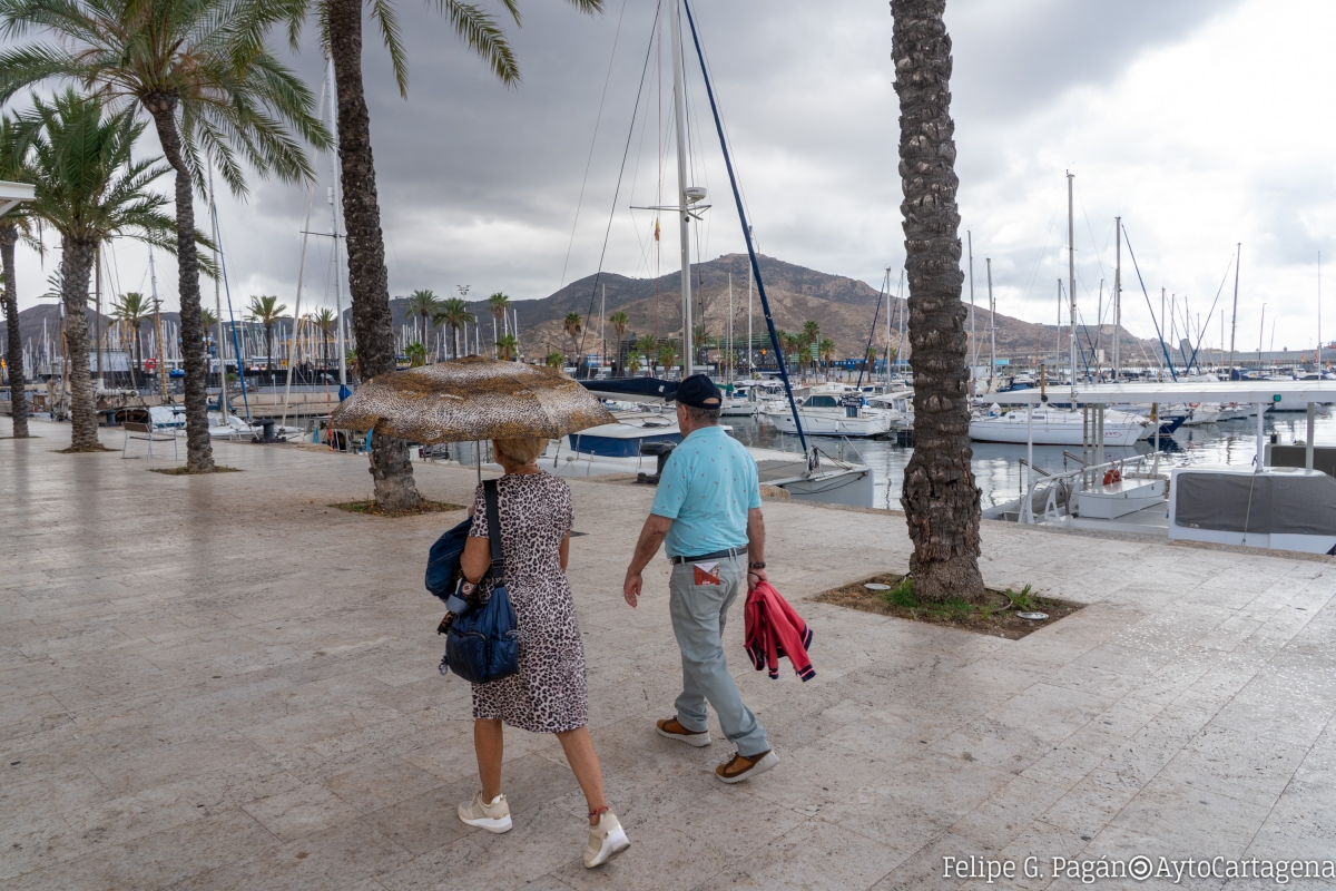 Cartagena reactiva la alerta amarilla por lluvia hasta la medianoche