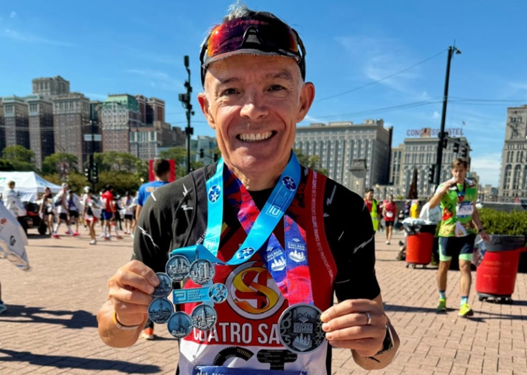 Carlos Ortiz García-Vaso acaba el Maratón de Chicago y completa los seis majors