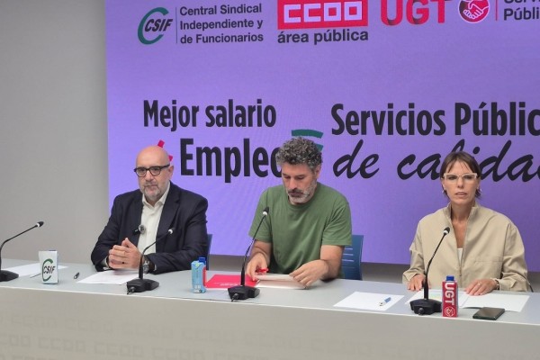 Los sindicatos UGT, CCOO y CSIF irán a la huelga 
