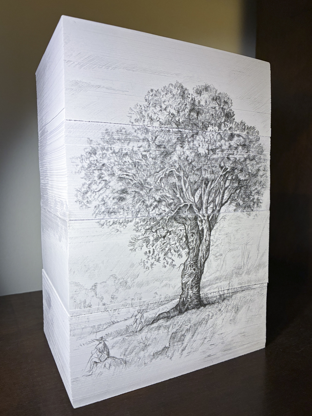 Siete artistas se dan cita en La Cholepa de Mula: desde árboles pintados con ceniza de Galicia a collages para homenajear a las maestras