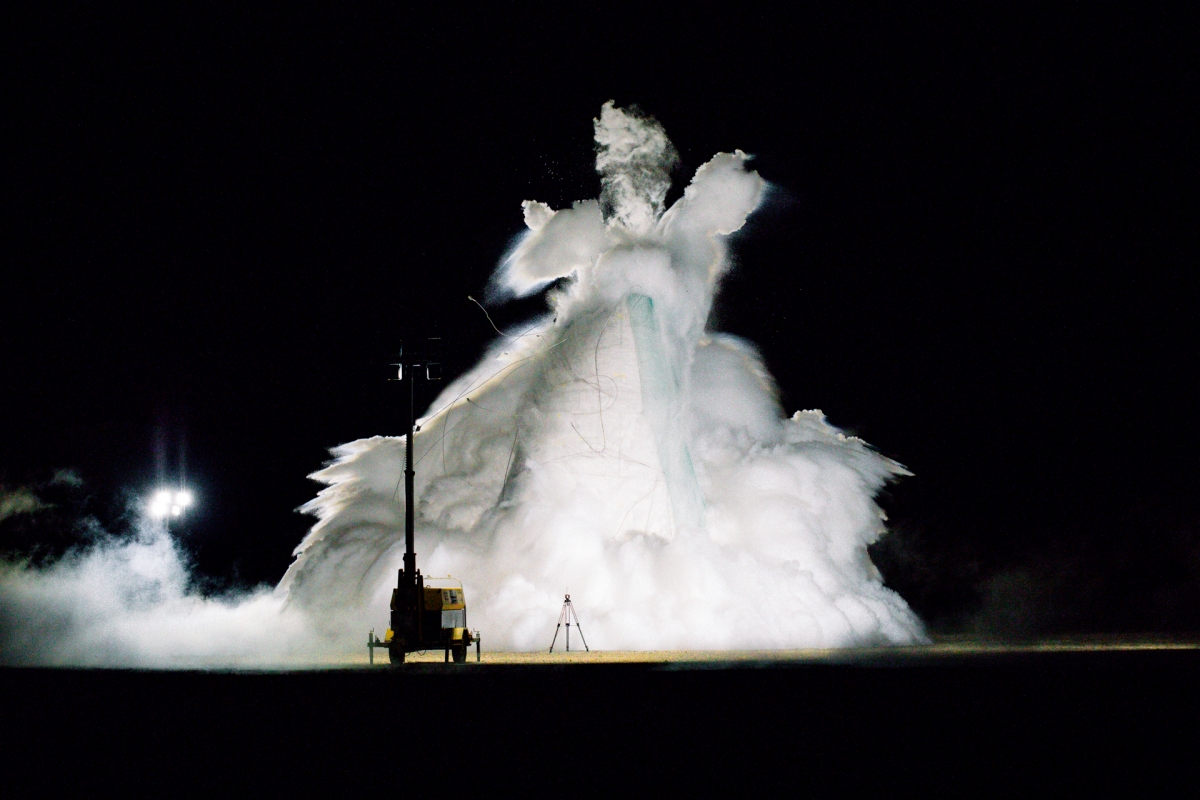 Burst test de tanque Lox primera etapa - - Foto: PLD Space