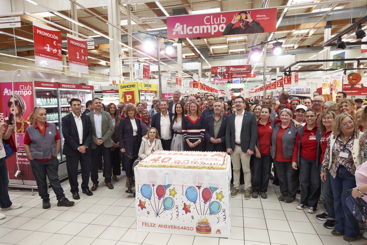 Alcampo se reafirma en Castelló en su 40 aniversario: invierte 6 millones en los últimos tres años