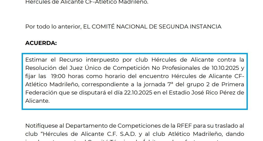 Resolución del Comité de Apelación - Foto: PLAZA Resolución del Comité de Apelación