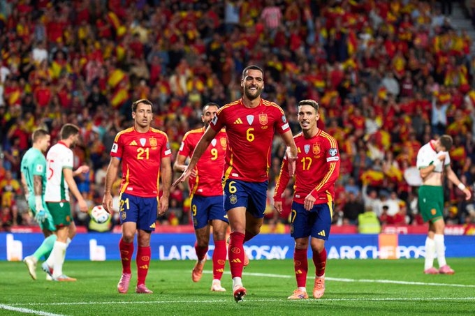 España iguala su mejor racha sin perder con un triunfo cómodo ante Bulgaria