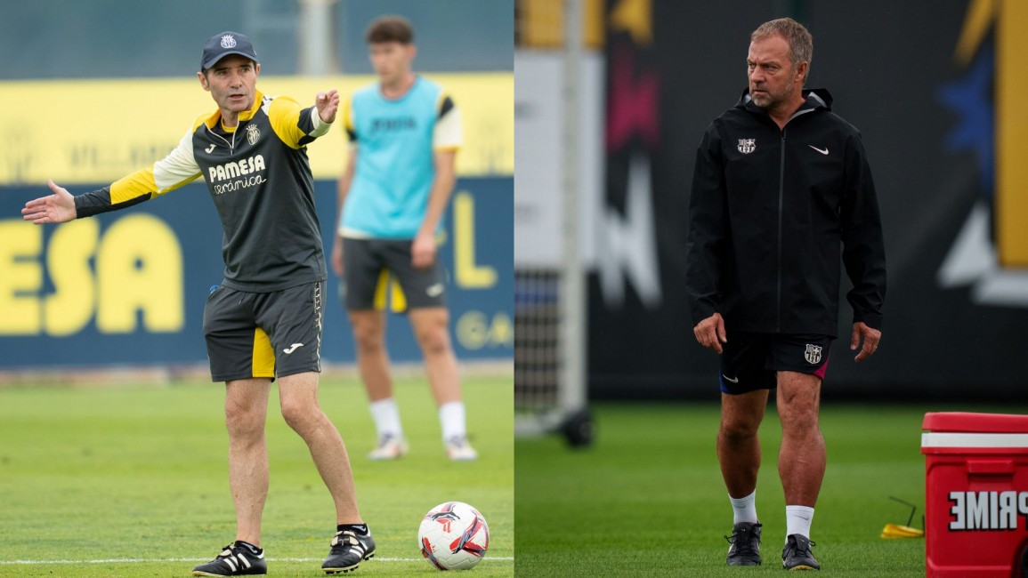 Marcelino y Flick se mantienen invictos tras cinco jornadas. VILLARREAL CF / FC BARCELONA - 