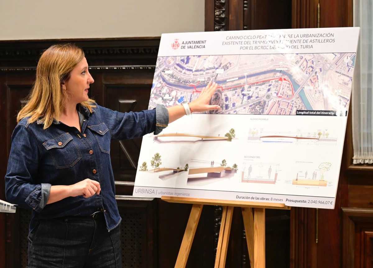 La vía ciclopeatonal que unirá Natzaret y el Grao costará 2 millones y prevé estar lista a inicios de 2027