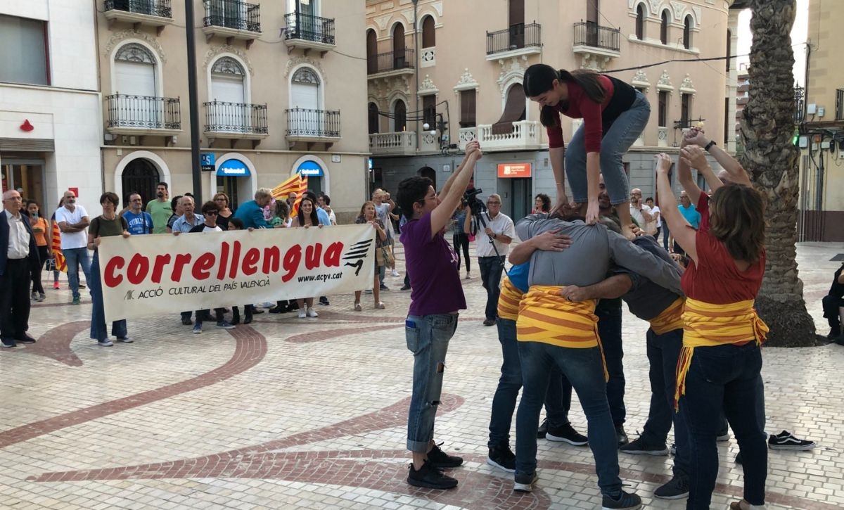 Una muixeranga del Correllengua de 2022 - - AP