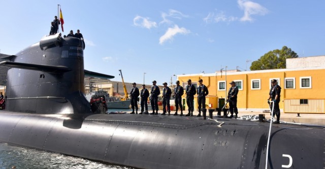 El submarino Isaac Peral (S-81) parte de Cartagena y se une a la operación Sea Guardian para reforzar la seguridad en el Mediterráneo