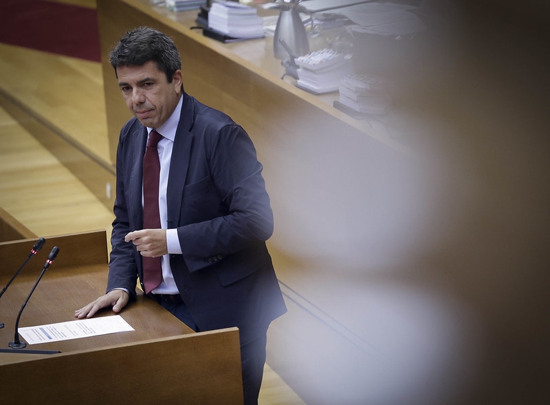 Mazón defiende, ante la petición de que dimita, que las encuestas dan ganador al PP