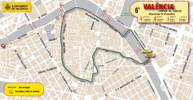 València Contra el Cáncer recorrerá el centro de la ciudad el próximo domingo
