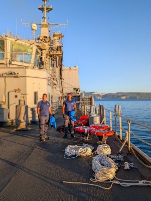 Las boyas inteligentes Ocean Sentinel de la 'cartagenera' Saes detectan las amenazas bajo el agua en ejercicios internacionales de la OTAN