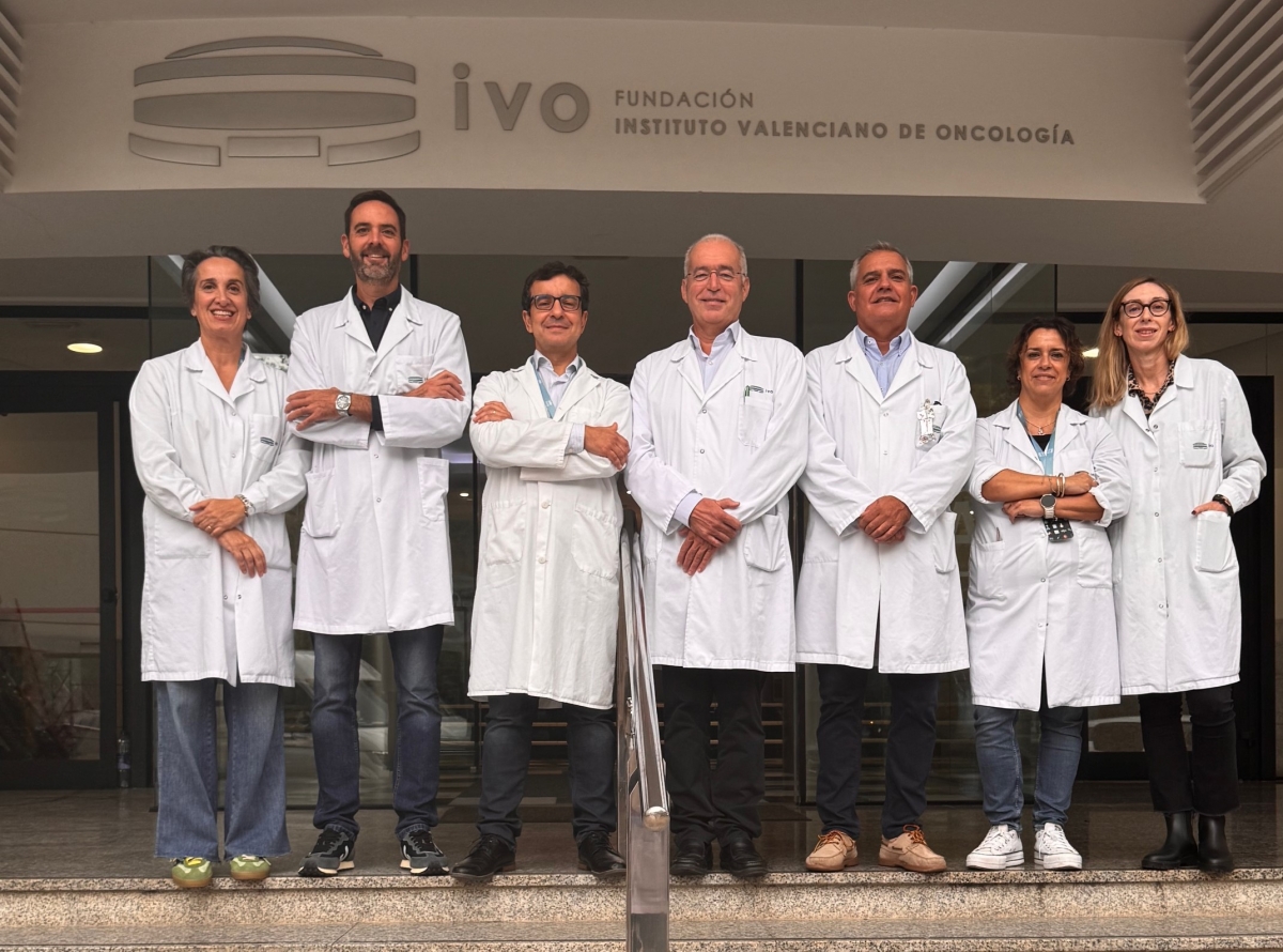 Los Dres. Oliete, Gavila, Guerrero, Fuster, Santos, Mengual y Ferrer del IVO.