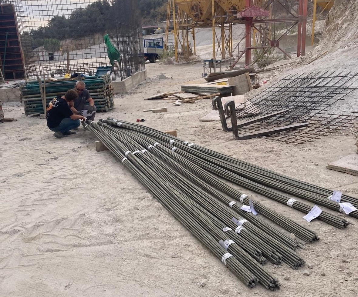 Barras estructurales de composite y grafeno. - Foto: GRAPHENANO