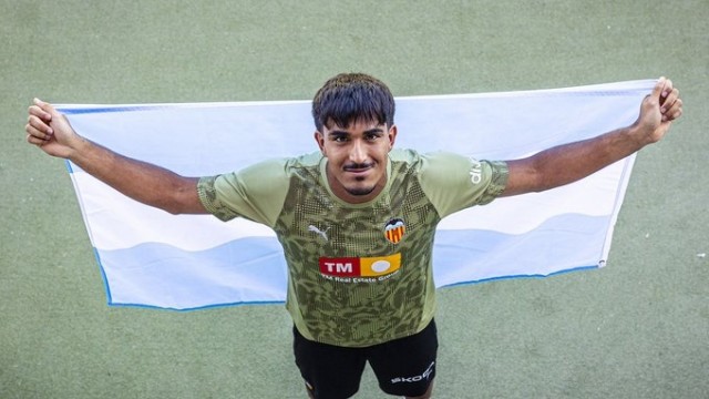 El portero argentino Alain Gómez del Juvenil A del Valencia, en la final del Mundial sub20