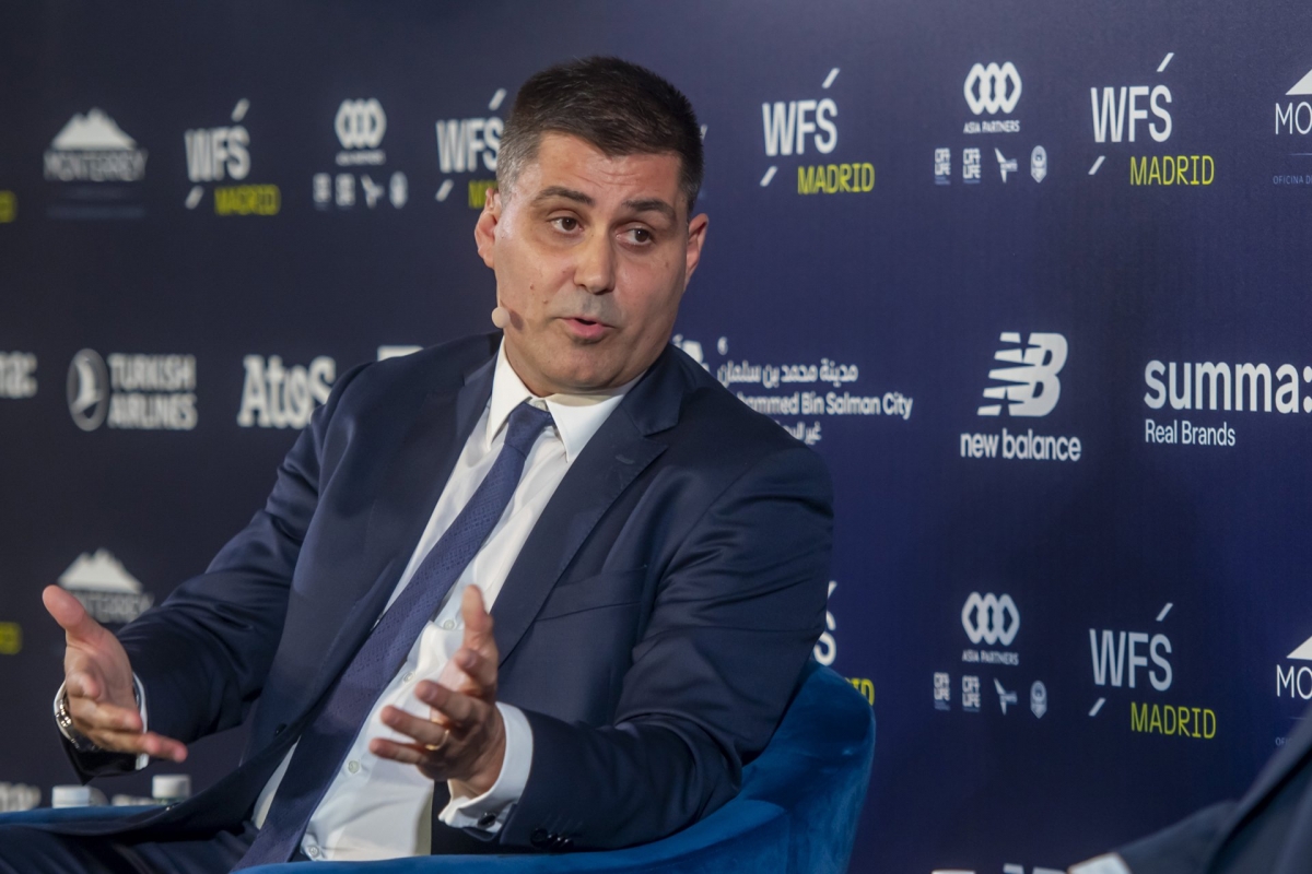 David Aganzo, presidente de AFE, en World Football Summit.  - Foto: WORLD FOOTBALL SUMMIT