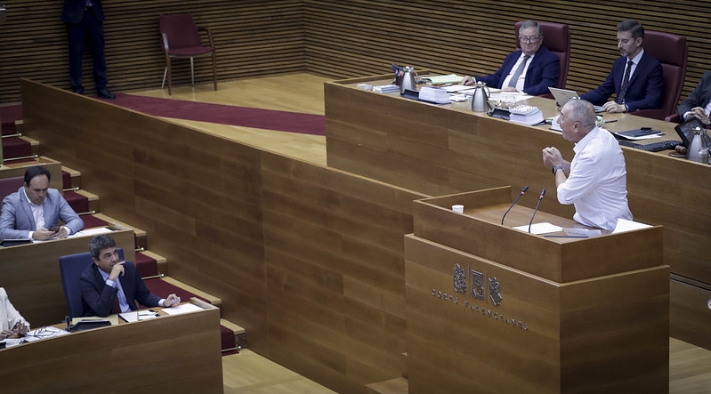 El síndic de Compromís en Les Corts, Joan Baldoví.