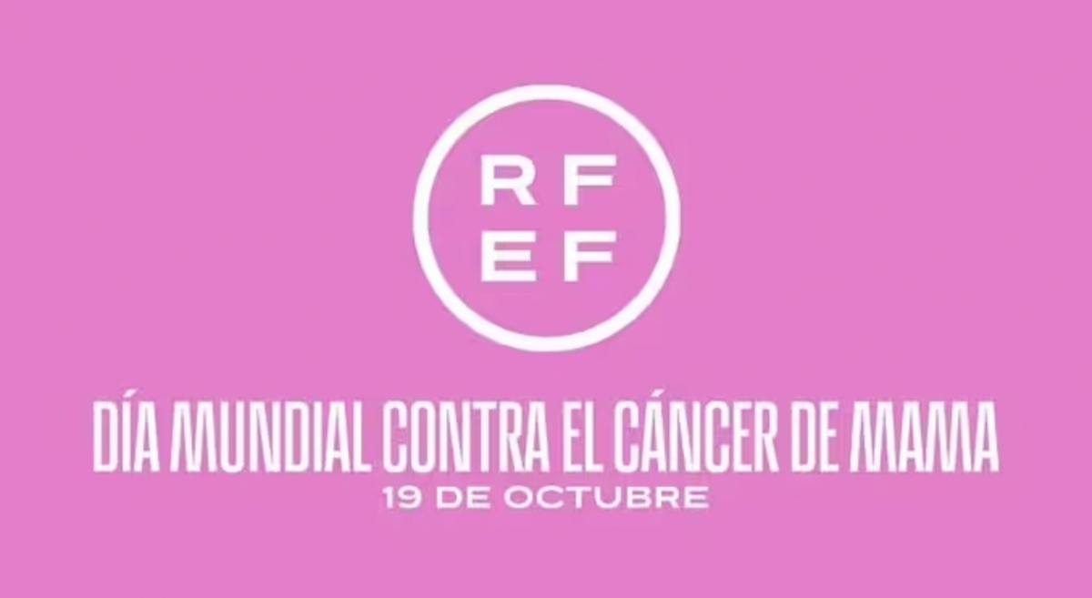 La RFEF se tiñe de rosa para luchar contra el cáncer de mama