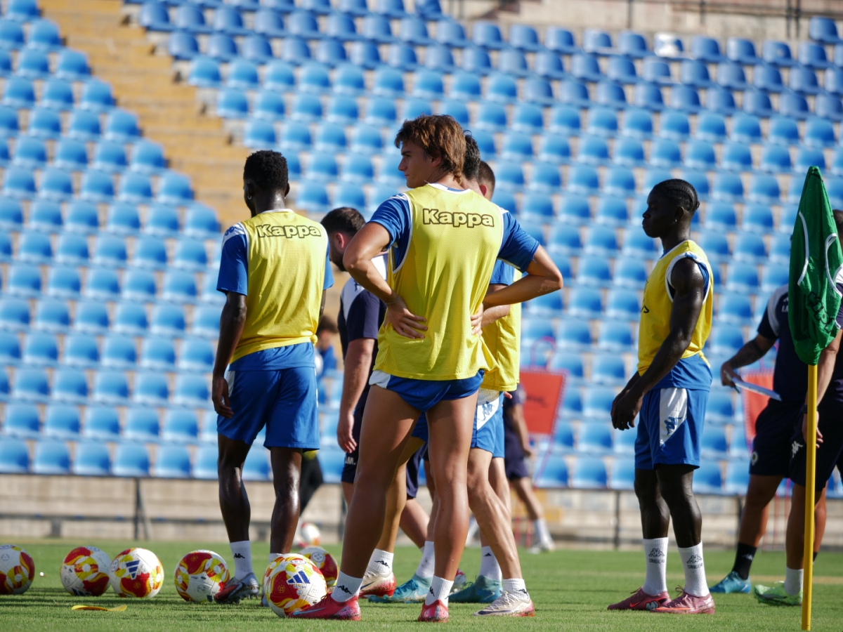 Jugadores del Hércules CF durante un entrenamiento días atrás - Foto: HCF