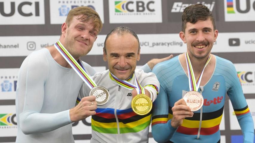 El valenciano Ricardo Ten conquista su segundo maillot arcoíris del Mundial de pista adaptado en Río de Janeiro