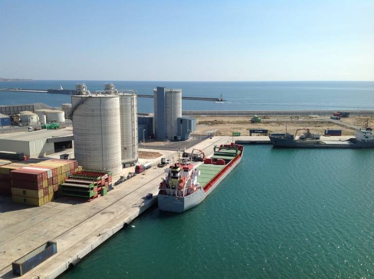 Vista del muelle 19, en el que se emplazarían los depósitos.