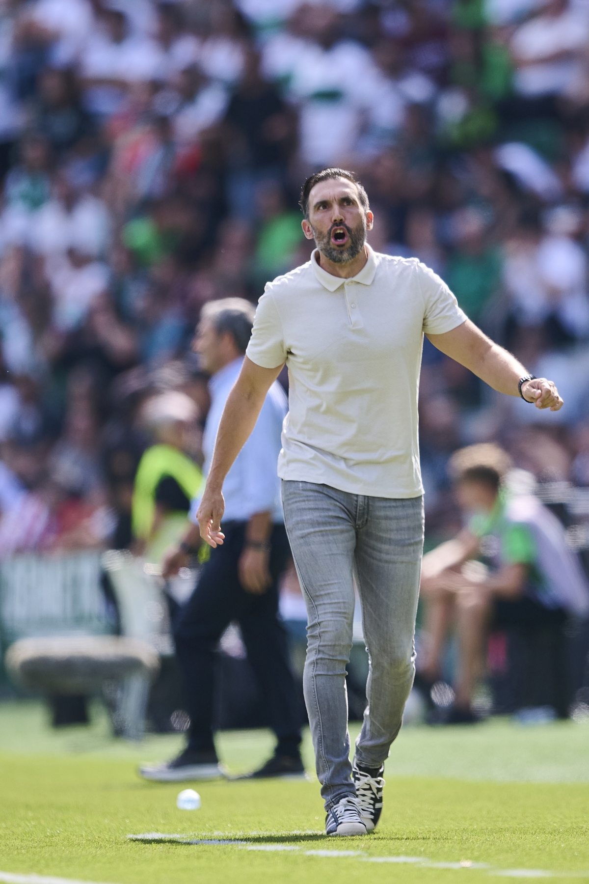 Eder Sarabia en el transcurso del choque - Foto: EP Eder Sarabia en el transcurso del choque