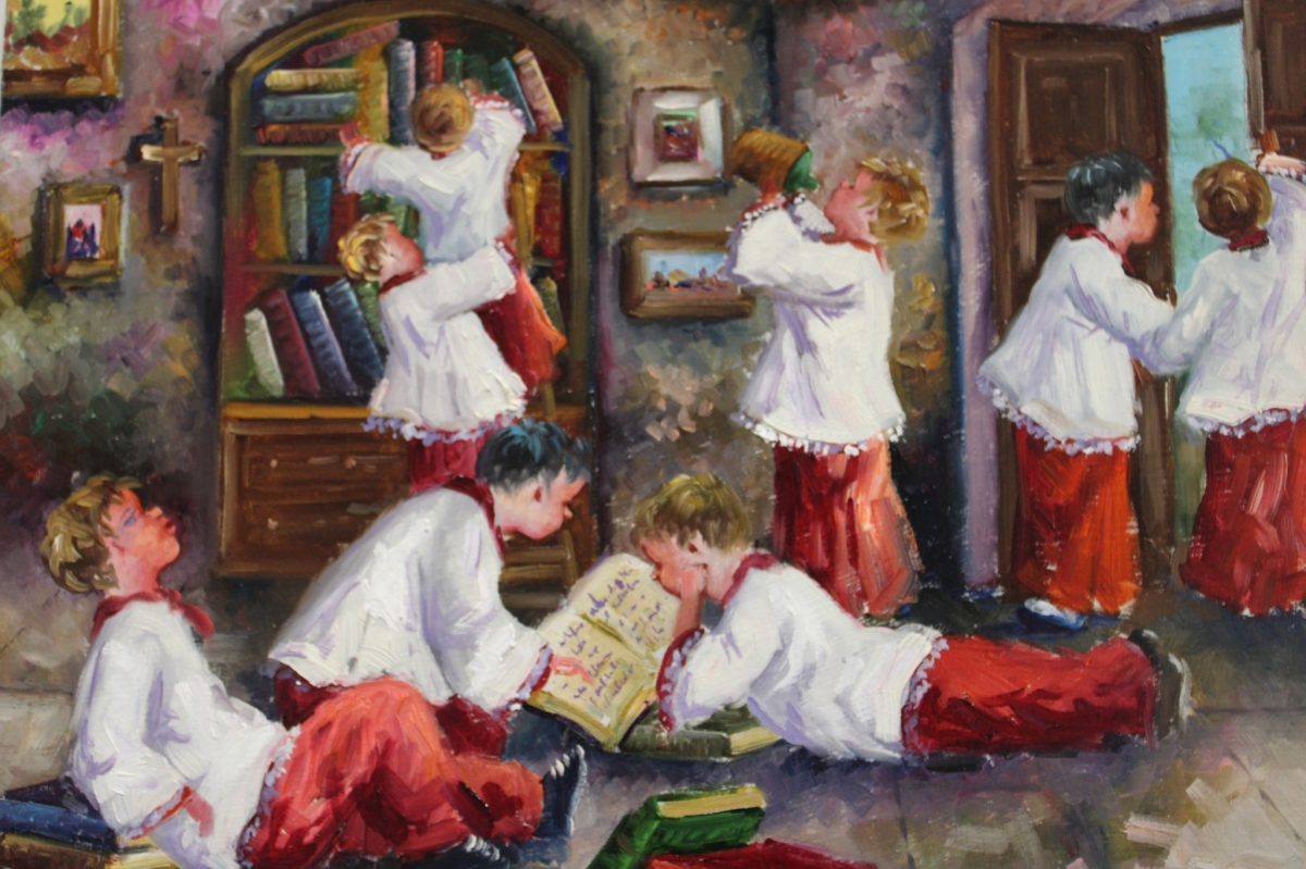 Montse Aráez llena de color y escenas costumbristas el Museo Barón de Benifayó de San Pedro del Pinatar