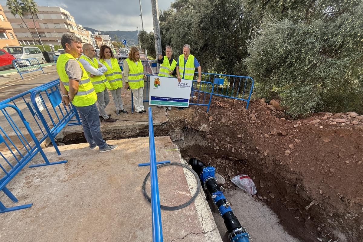 Benicàssim inicia las obras de la nueva conexión con la desaladora para garantizar el agua potable