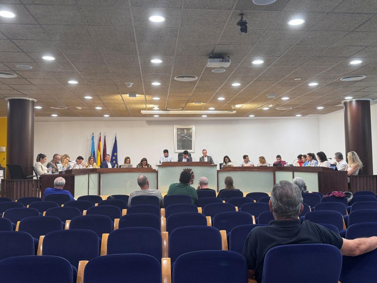 Imagen de un pleno del Ayuntamiento de San Javier. - Foto: Ayuntamiento de San Javier