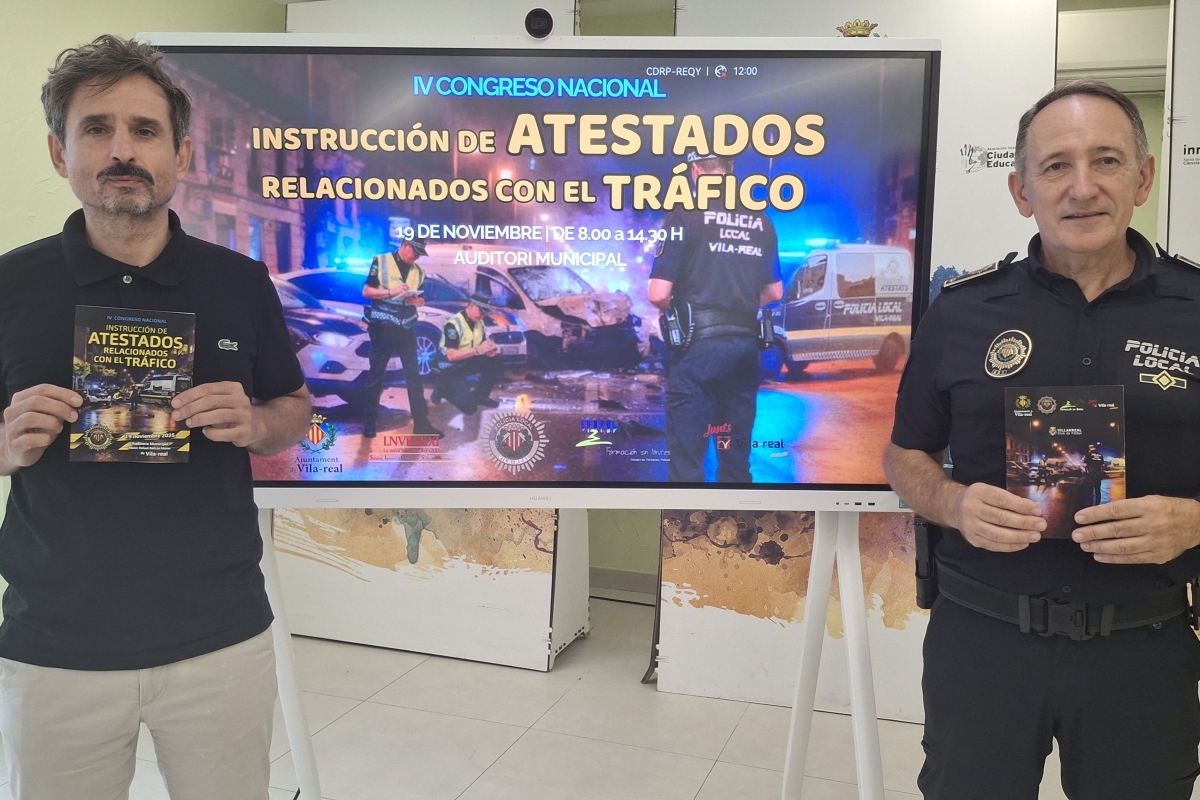 La Policia Local de Vila-real ultima el quart Congrés nacional sobre atestats relacionats amb el trànsit