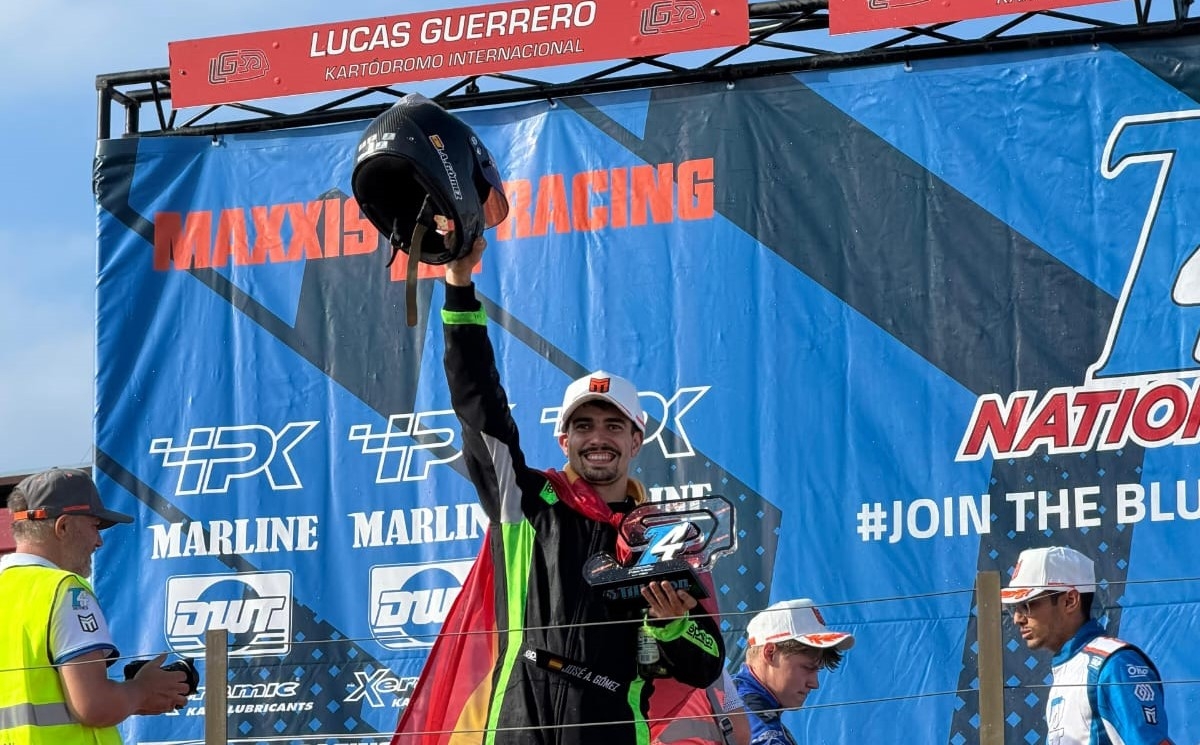 El ceutiense José Antonio Gómez, de 26 años, es subcampeón del mundo de karting
