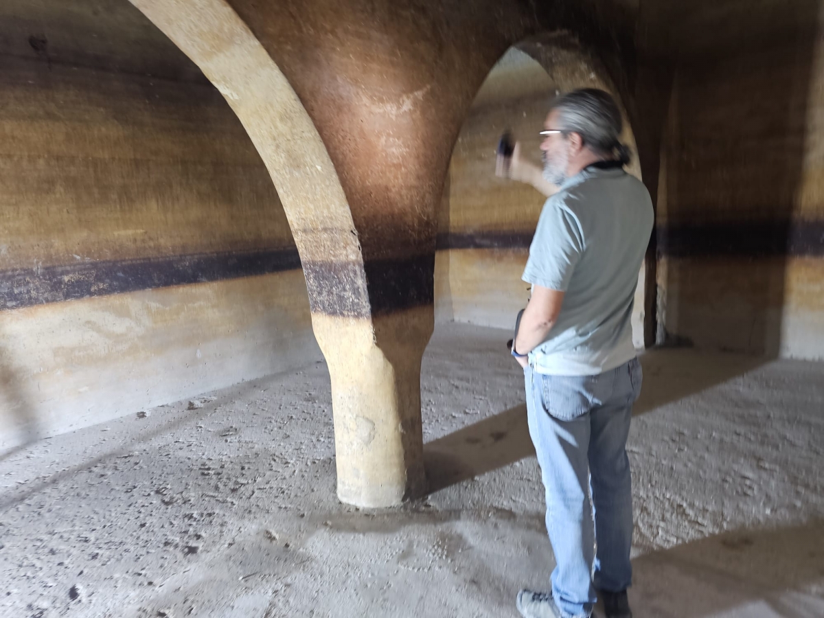 La restauración del baluarte de Santa Ana, en Santa Bárbara, saca a la luz un aljibe del siglo XVI