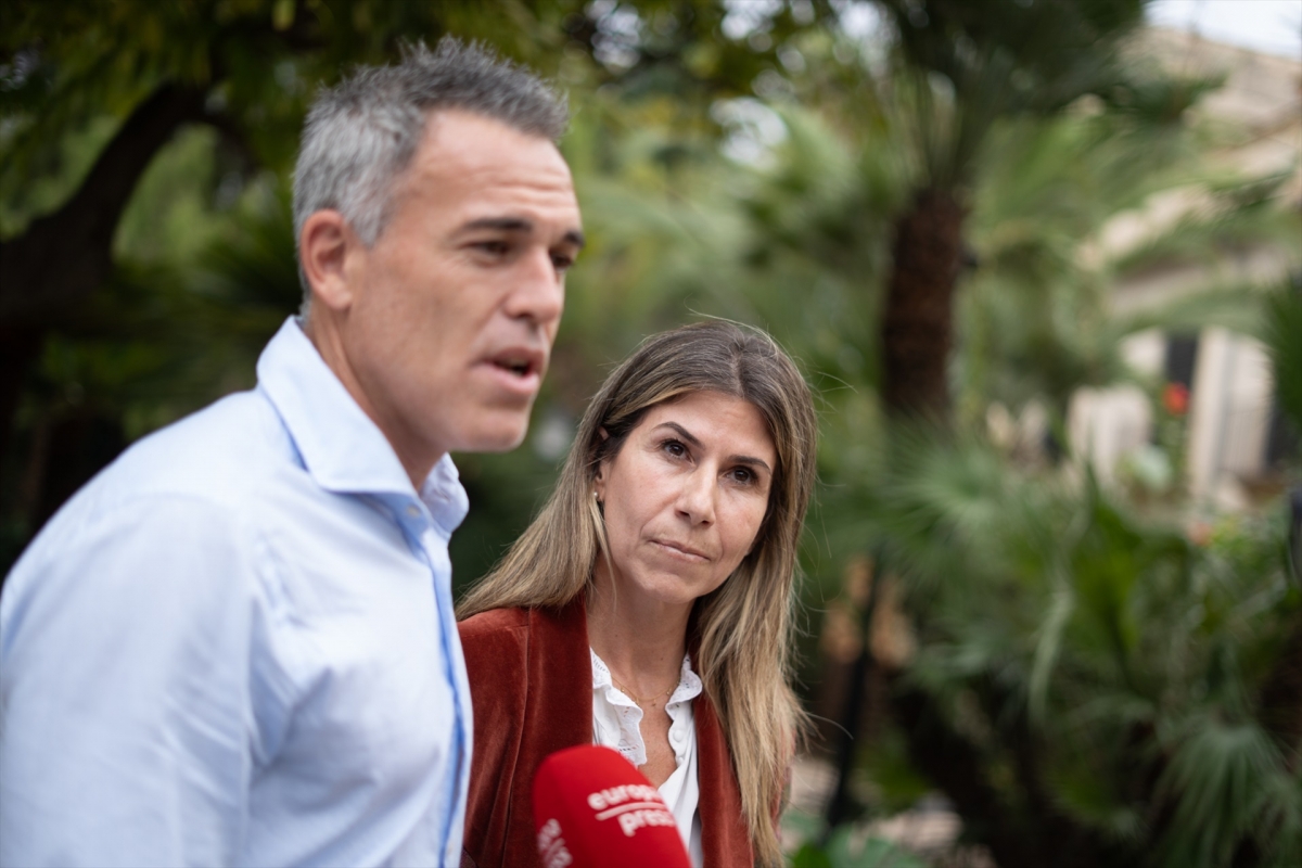 La pareja, durante la entrevista. - Foto: EP/JORGE GIL La pareja, durante la entrevista.