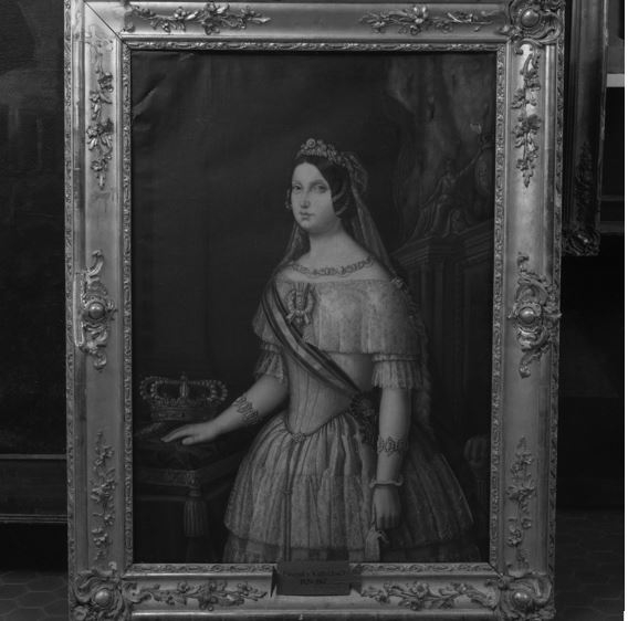 Retrato de Isabel II, por José Pascual.  - Foto: Archivo General de la Región de Murcia. 