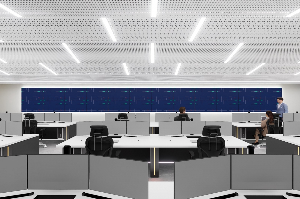 Recreación del nuevo Puesto de Mando de Metrovalencia en València Sud.