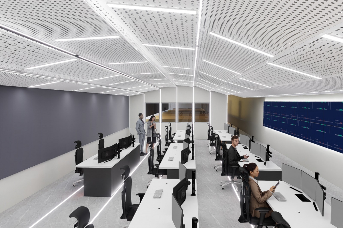 Recreación del nuevo Puesto de Mando de Metrovalencia en València Sud.