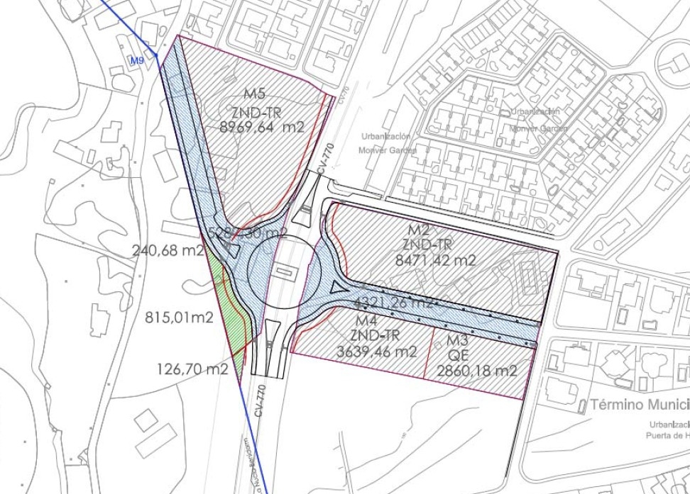 La Nucía prepara la modificación del PGOU para crear una nueva rotonda en la CV-70
