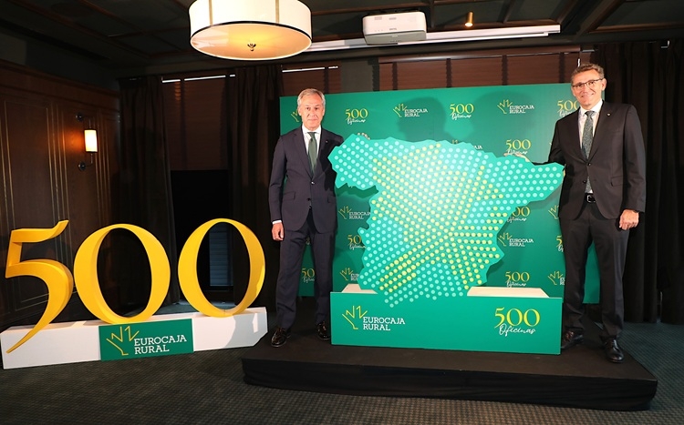 Eurocaja Rural celebra la apertura de su oficina número 500, reforzando su vocación de servicio y proximidad
