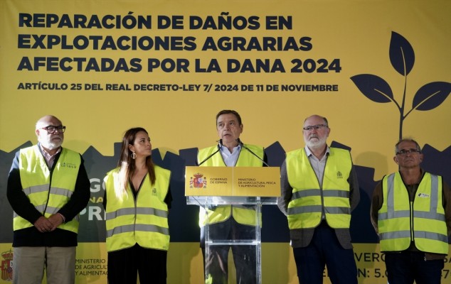 Planas anuncia que en noviembre pagarán 49,4 millones más a agricultores y ganaderos afectados por la Dana