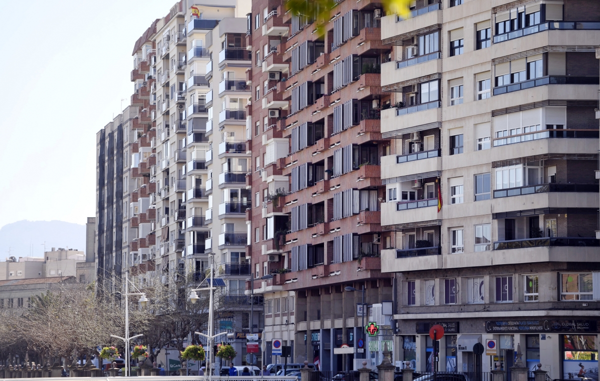 Viviendas en Murcia, en una imagen de archivo. - Foto: JUANCHI LÓPEZ