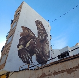 Tres grandes murales realizados por Kraser, Jotalo y Rocket01 engrandecen la ruta de arte urbano de Alcantarilla